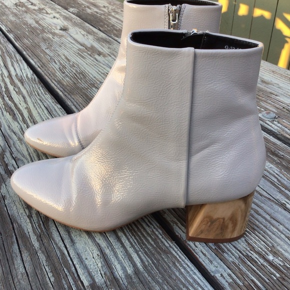 Topshop taupe birch block heel booties size 39 - Picture 4 of 10